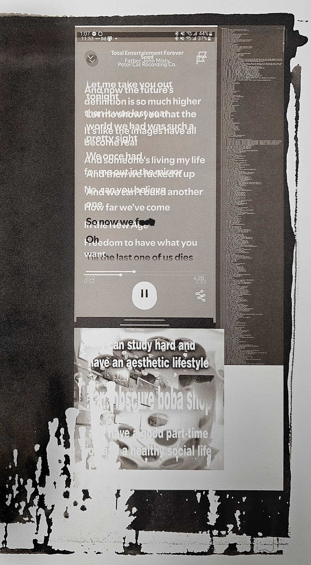 Lyrics, affirmations, Spotify inferences